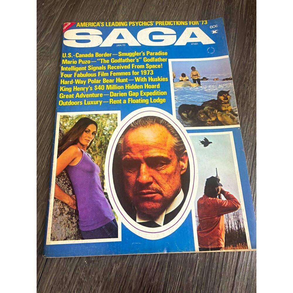 SAGA Magazine Jan 1973 Winston Cigarettes Print Ad Page, Filter Flavor